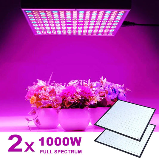2PCS 1000W Full Spectrum LED Grow Lamps
