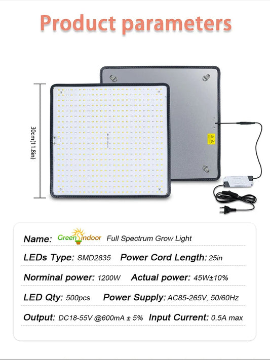 Greensindoor 1200W Grow Light