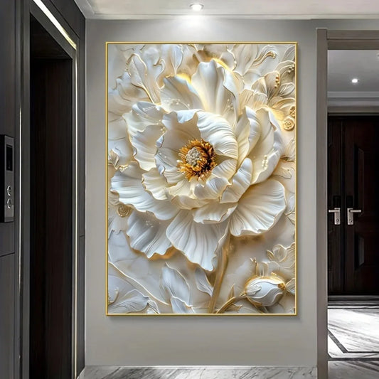Modern Abstract Floral Canvas Art Print