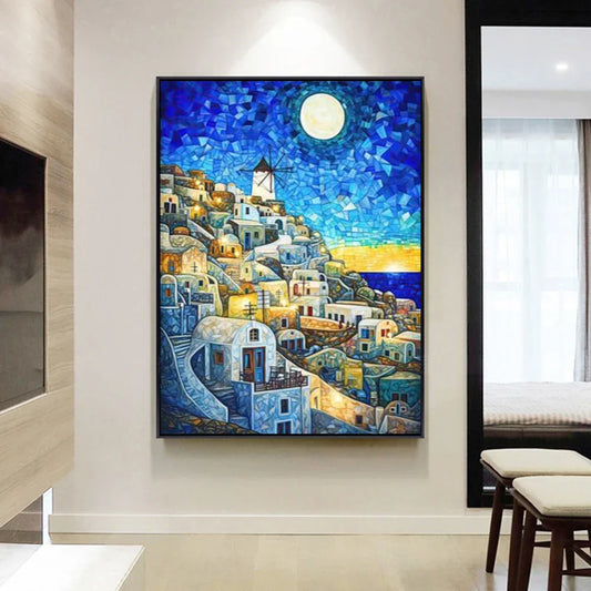 Van Gogh Style World Landmarks Poster