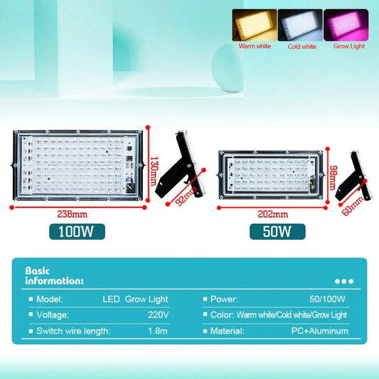 50W/100W LED Grow Light