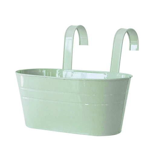 Oval Metal Hanging Planter