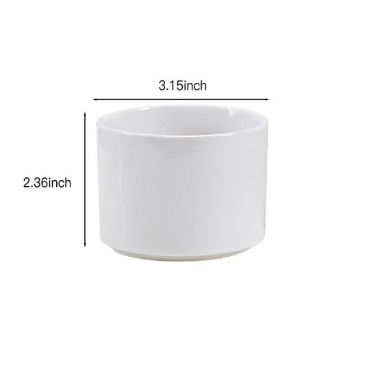 Ceramic Planter Pot with Bamboo Tray