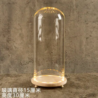 Glass Flower Display Cloche