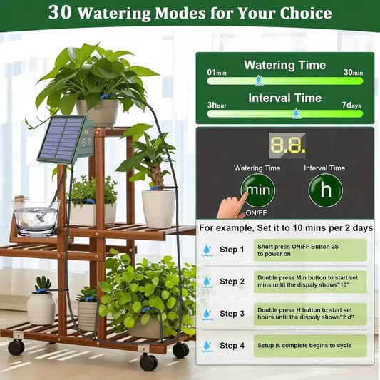DIY Solar-Powered Automatic Drip Irrigation System